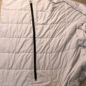 Black leather belt with silver buckle from H&M